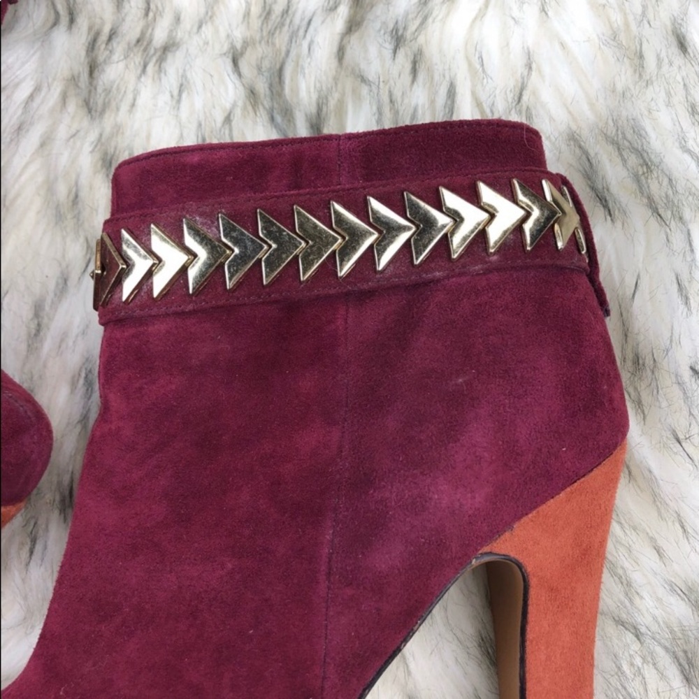 H By Halston Mollie Platform Color Block Booties - image 5